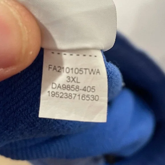 Jordan Dri-FIT Blue Fleece Sweatpants Mens 3XL Joggers Jumpman Logo DA9858 - Picture 10 of 10